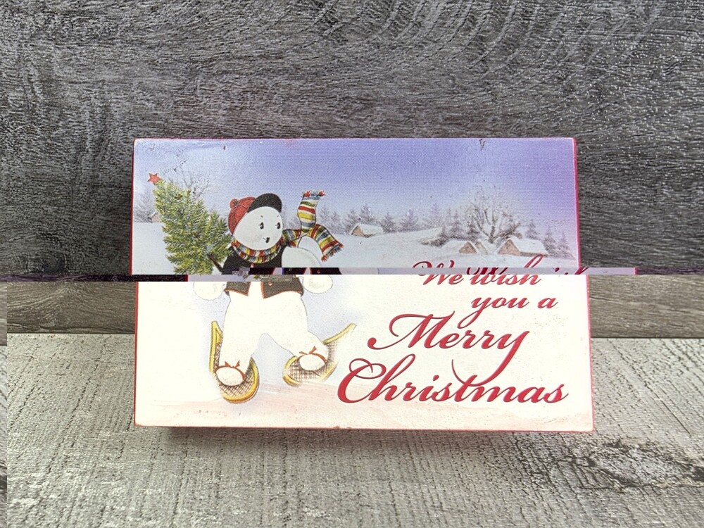 Mr Christmas Matchbox Melodies We Wish You A Merry Christmas NOT WORKING 320b